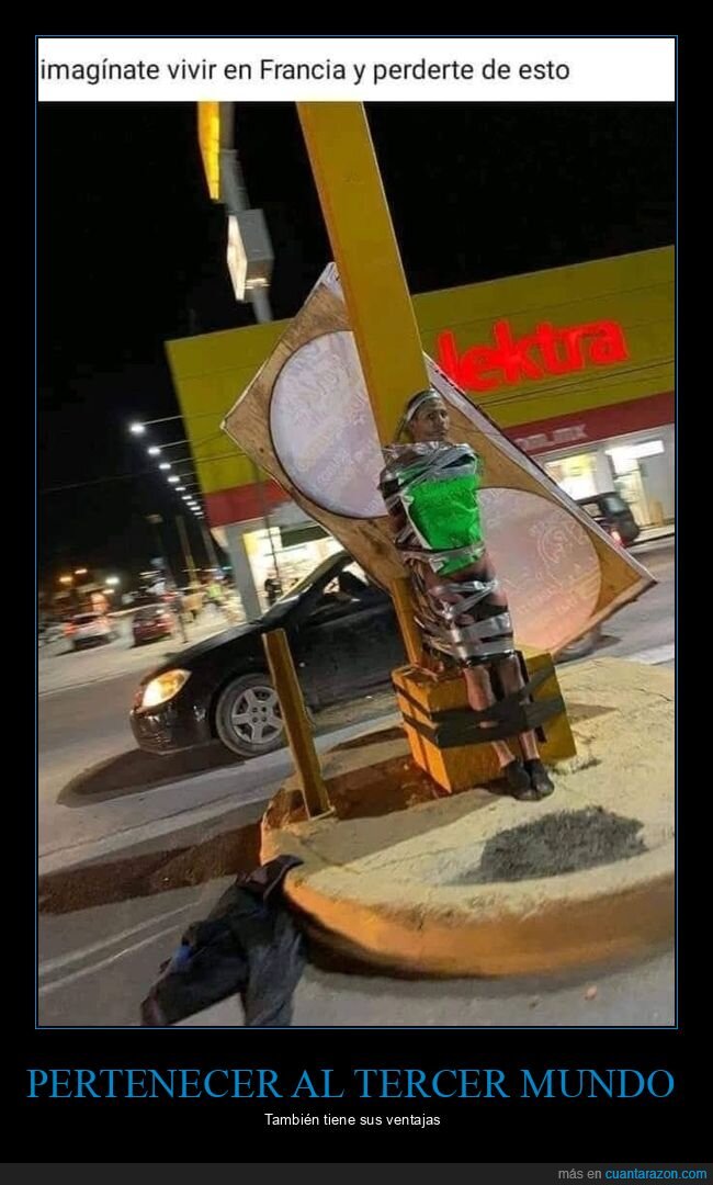 atado,ladr&oacute;n,poste