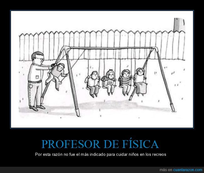 profesor de f&iacute;sica,ni&ntilde;os,recreo