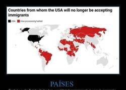 Enlace a Países de los cuales EEUU no acepta más inmigrantes