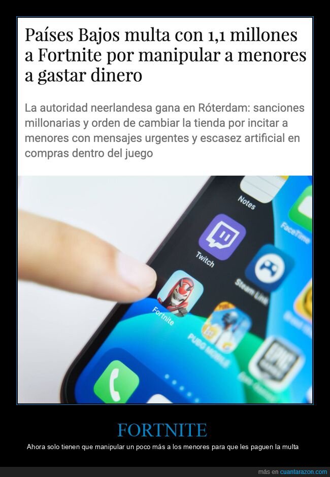 fortnite,multa,menores,gastar,dinero