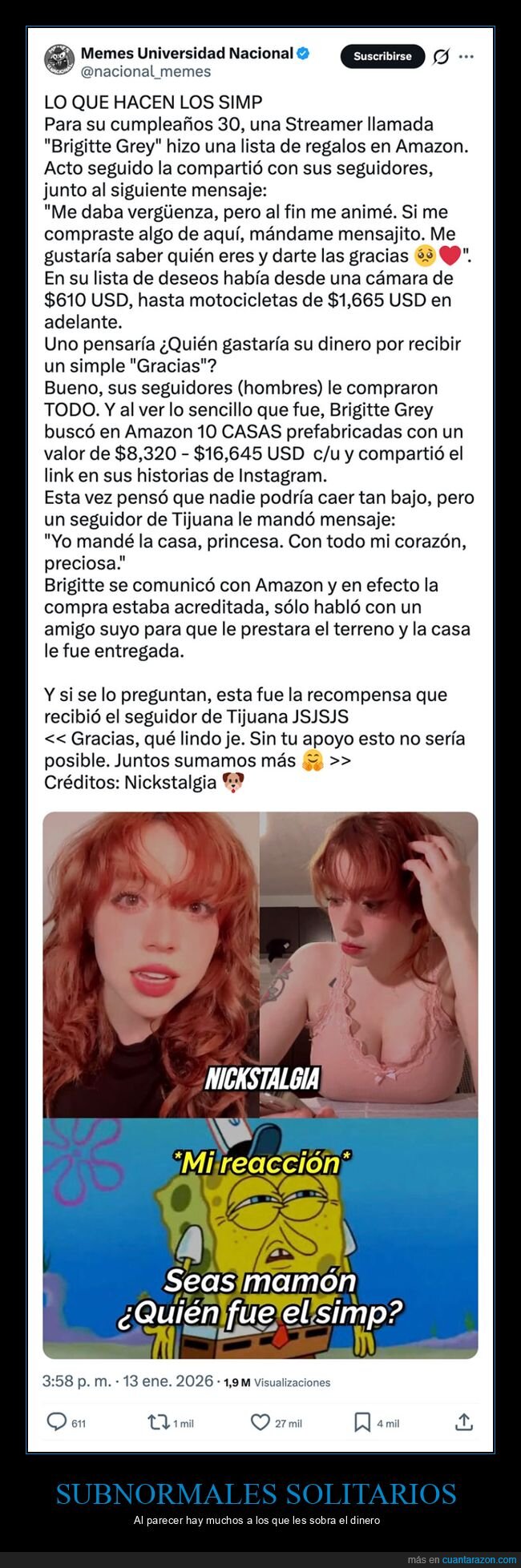 brigitte grey,regalos,simps,streamer