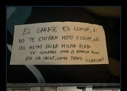 Enlace a Espacio insuficiente en la plaza de garaje