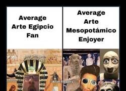 Enlace a Arte egipcio VS Arte mesopotámico