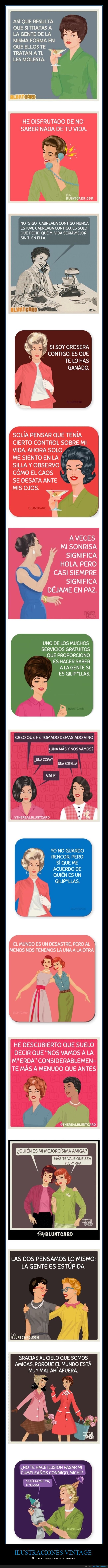 ilustraciones vintage,sarcasmo