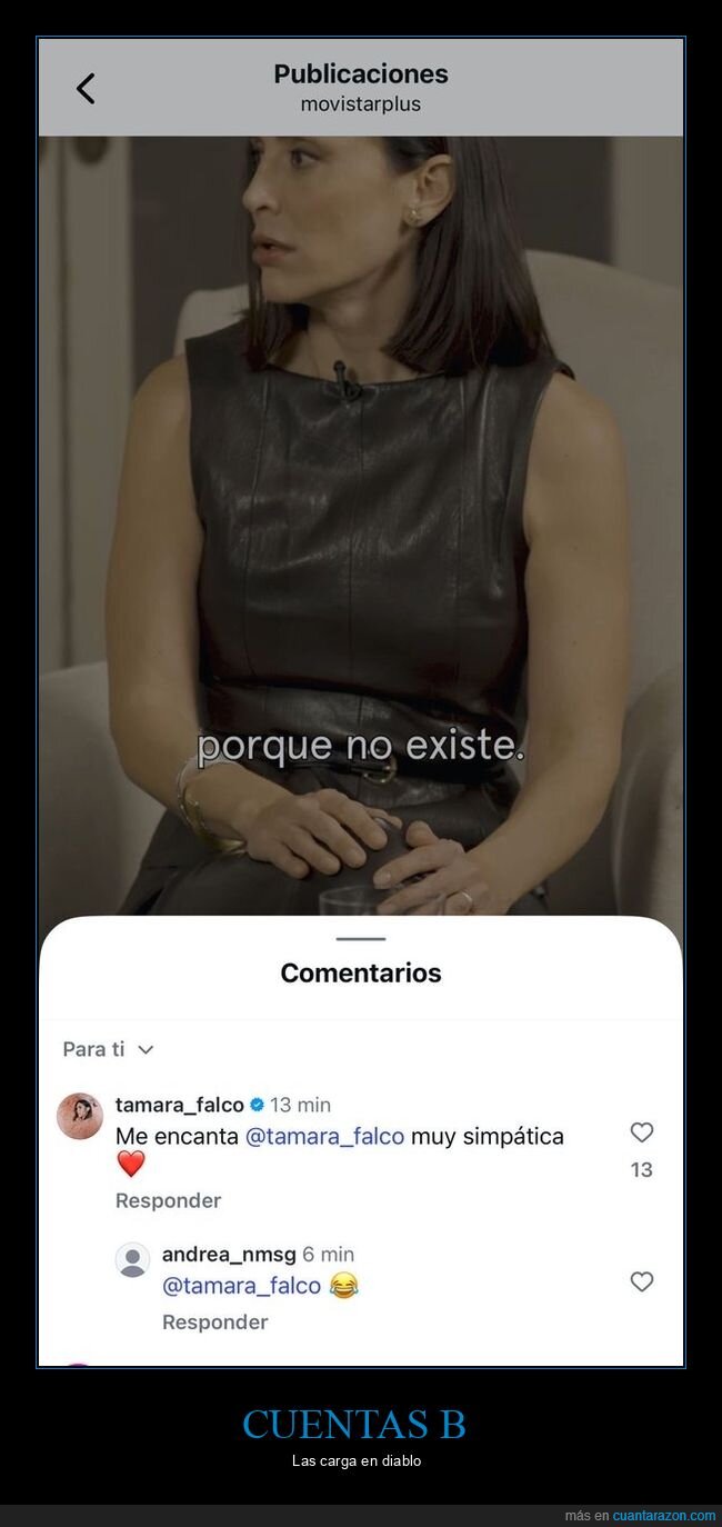 cuenta b,fails,tamara falc&oacute;