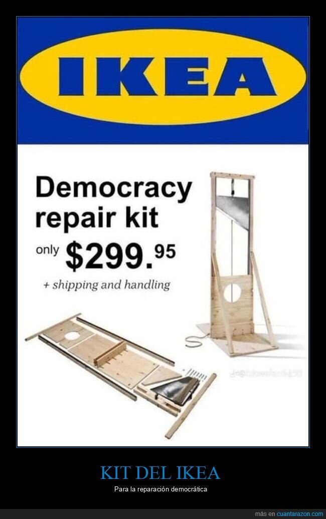 democracia,guillotina,ikea