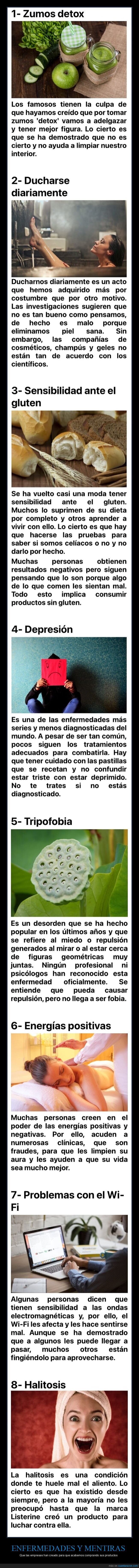 enfermedades,mentiras,empresas