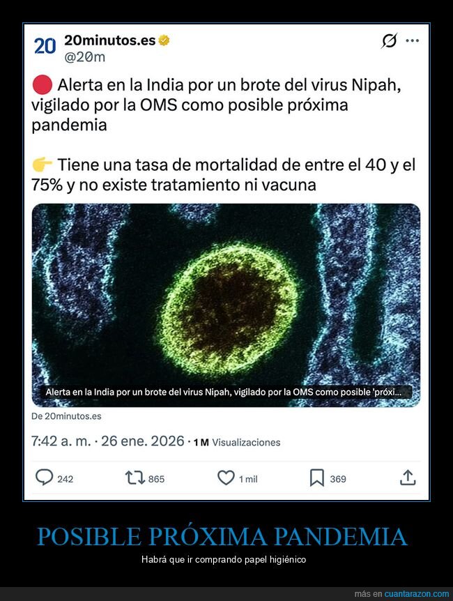 india,nipah,oms,pandemia,virus