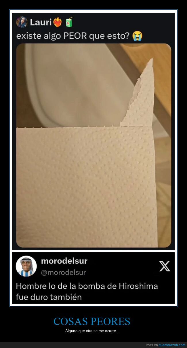 hiroshima,papel de cocina,peor