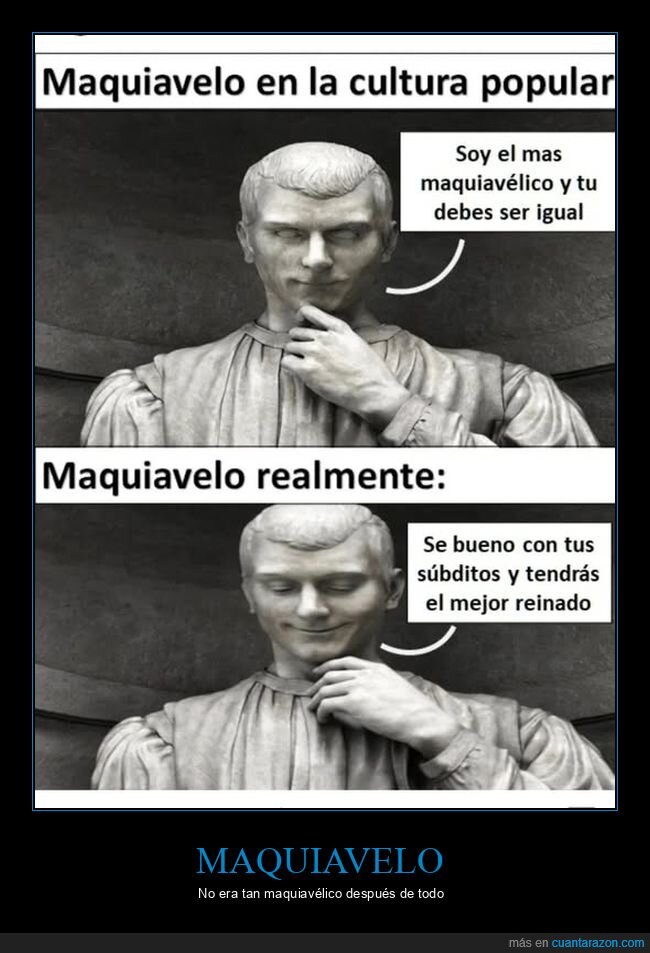 maquiavelo,cultura popular,realidad