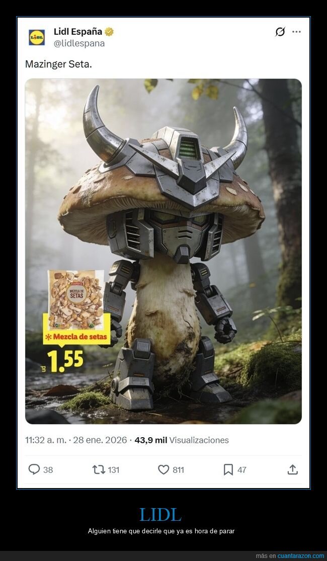 lidl,seta,mazinger z