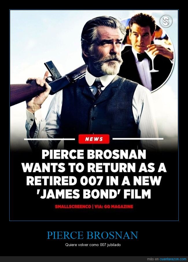 pierce brosnan,james bond,jubilado