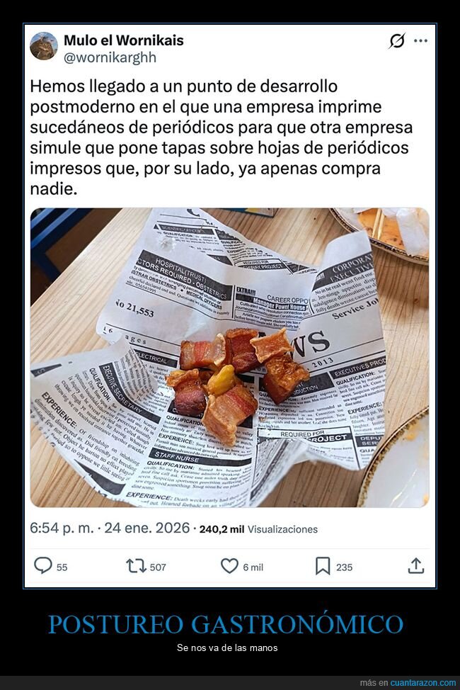 papel,peri&oacute;dico,torreznos