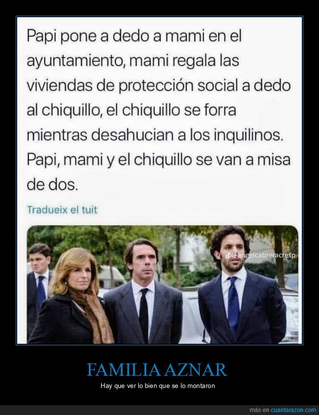 aznar,ana botella,ayuntamiento,hijo,viviendas,desahucios