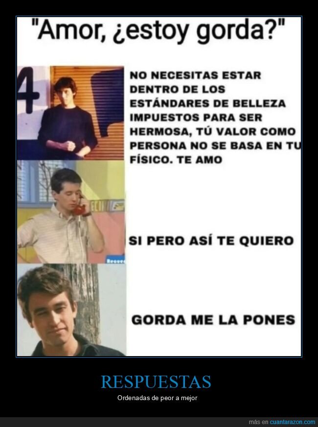 gorda,novia,respuestas