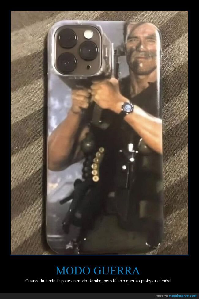 funda,m&oacute;vil,rambo,c&aacute;maras,exageraci&oacute;n