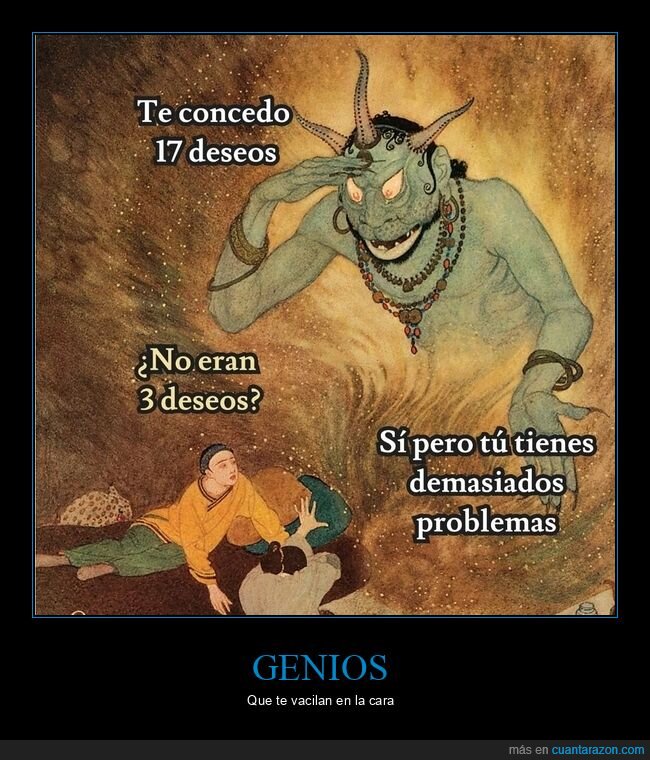 deseos,genio,problemas,magia,sarcasmo