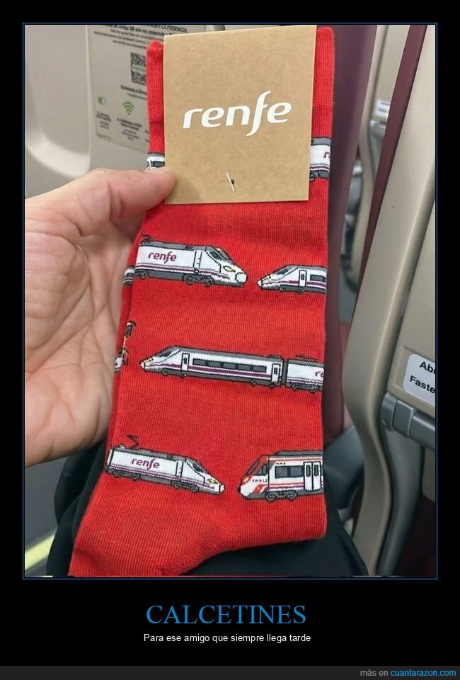 calcetines,renfe,amigo