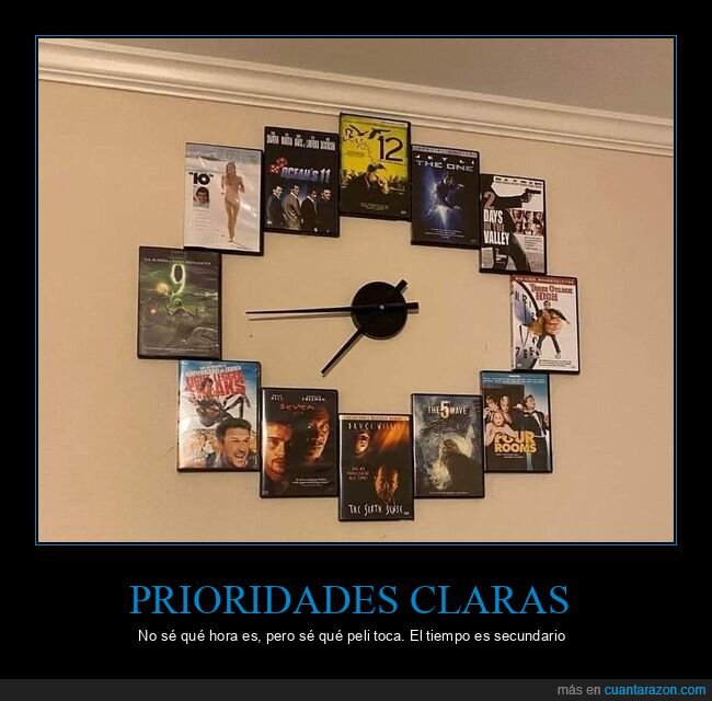 relojmural,peliculas,dvd,coleccionismo,prioridades