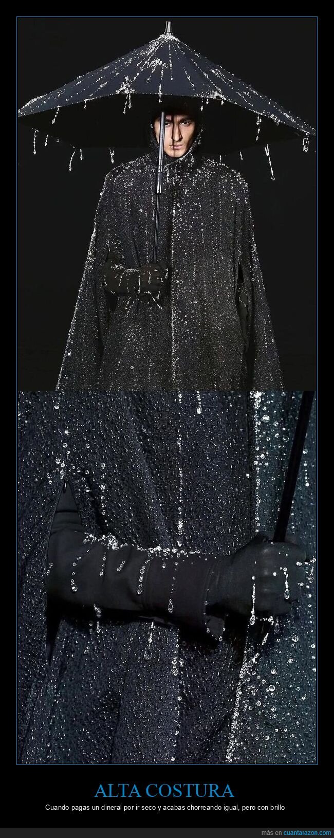 altacostura,lluvia,paraguas,moda,brillos