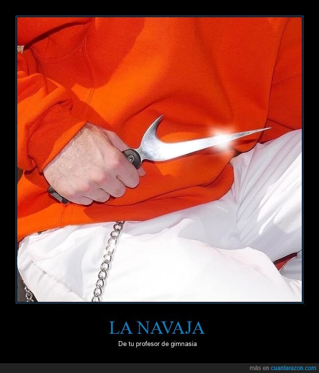 cuchillo,peligro,prisi&oacute;n,amenaza,tensi&oacute;n,nike