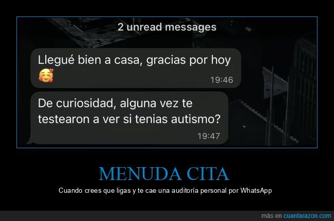 cita,whatsapp,malentendido,verg&uuml;enza,punchline