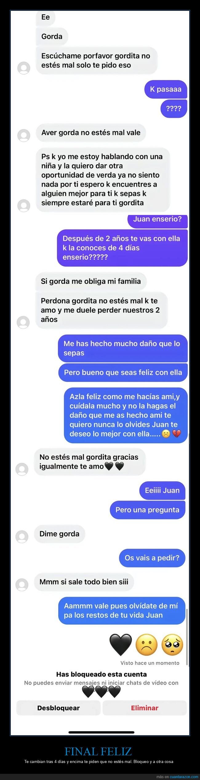 ruptura,chat,bloqueo,pareja,desamor