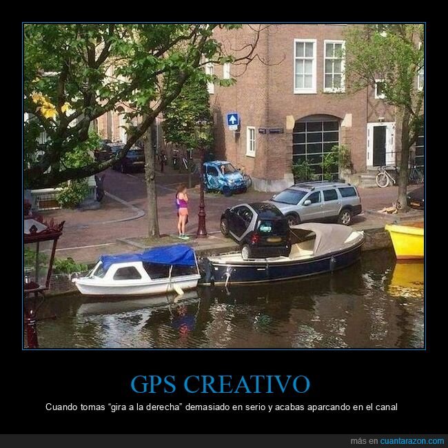 gps,canal,aparcamiento,coche,despiste