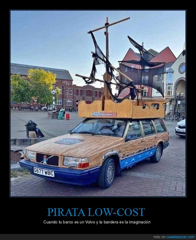 Volvo,piratas,chapuza,disfraz,tuning