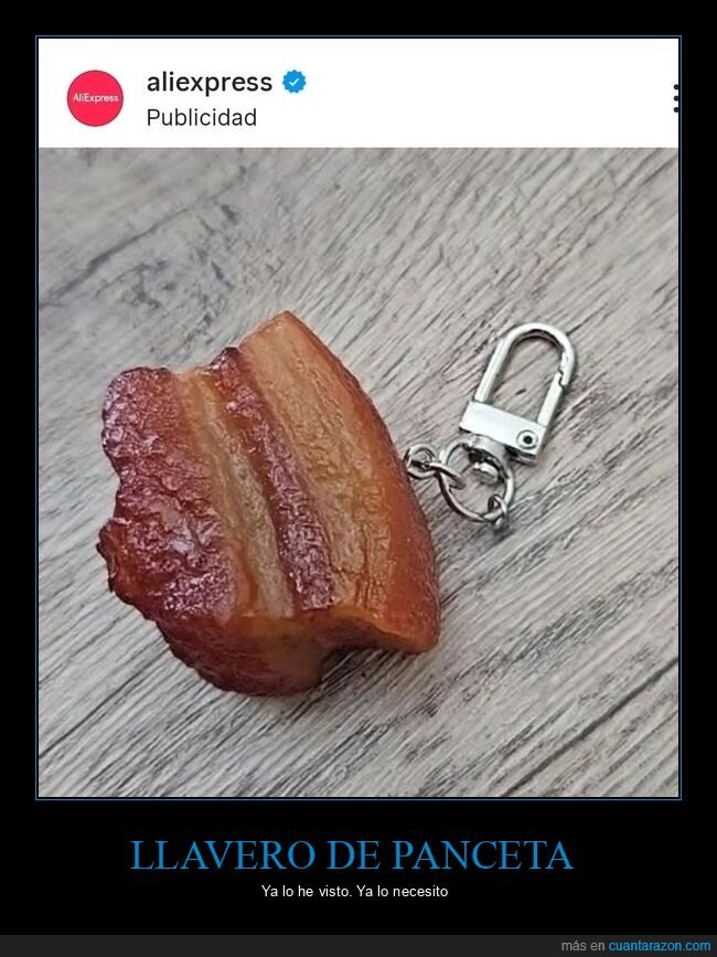llavero,panceta,aliexpress,compra,absurdo