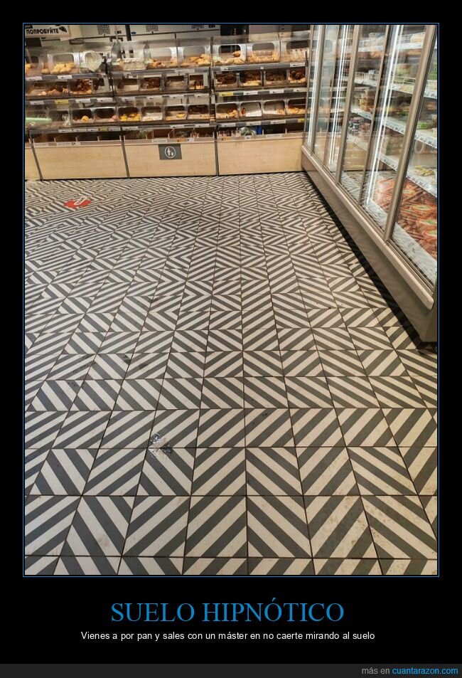 supermercado,suelo,geometr&iacute;a,mareo,equilibrio