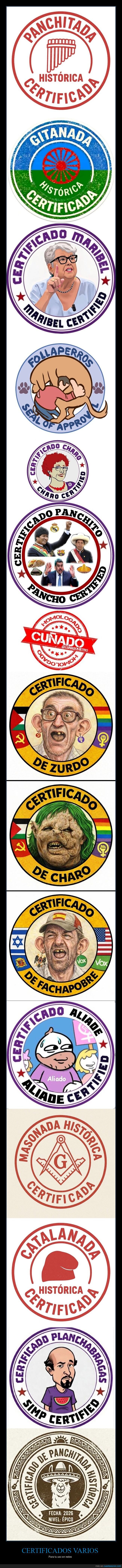 certificados,sellos,burocracia,parodia,folclore