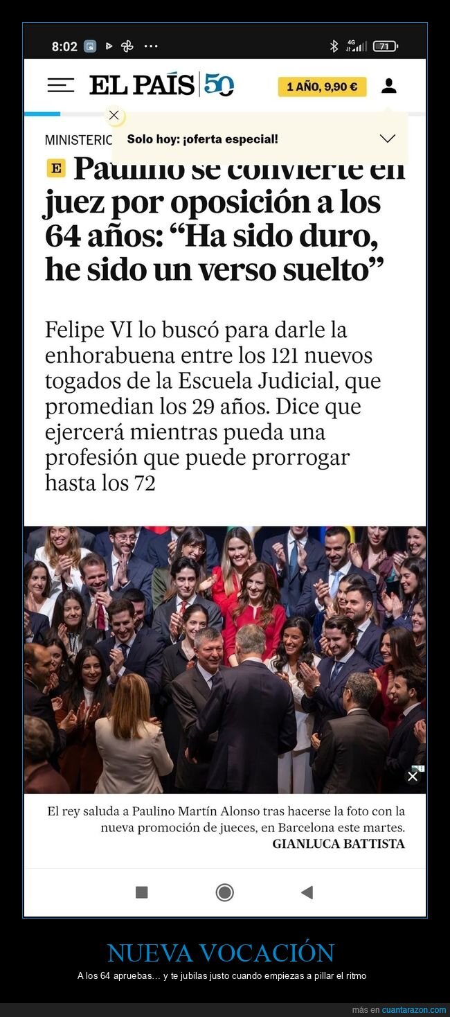 juez,oposiciones,jubilacion,vocacion,Espa&ntilde;a