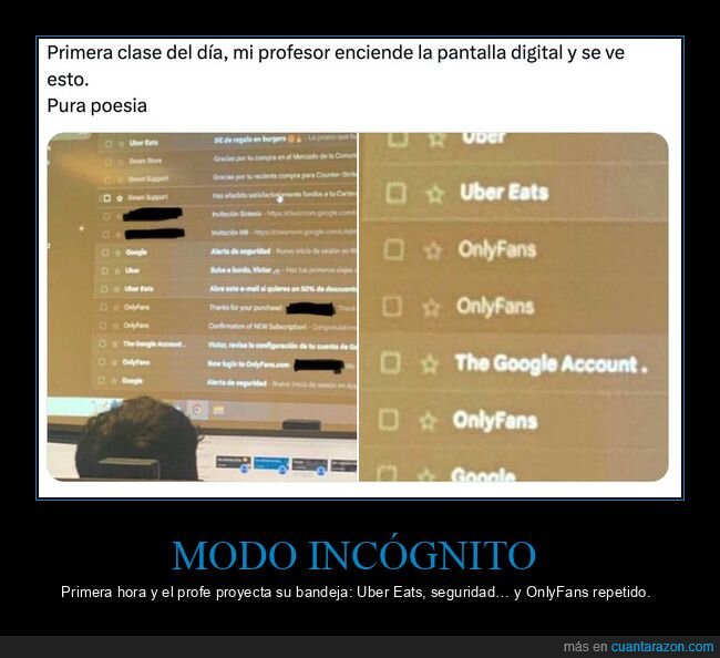 profesor,pantalla,privacidad,correo,clase