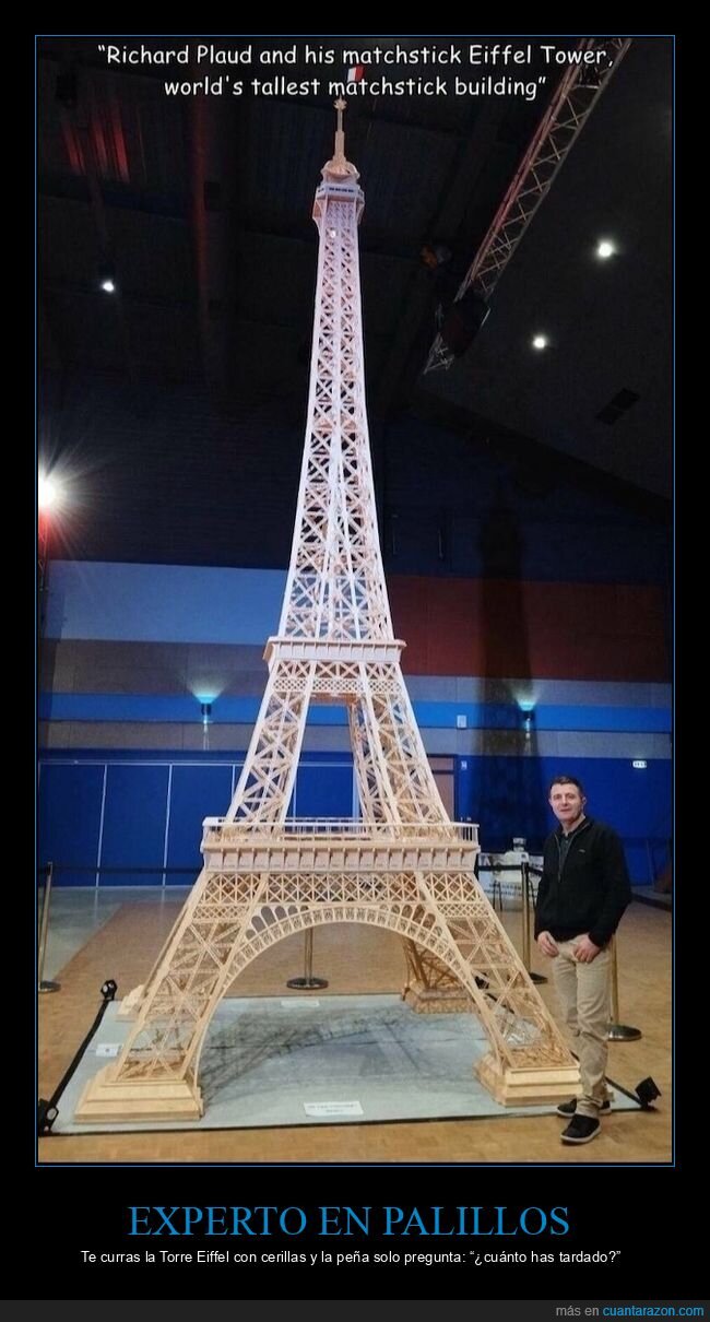 cerillas,eiffel,manualidades,paciencia,exhibici&oacute;n
