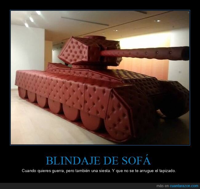 tanque,sof&aacute;,tapicer&iacute;a,dise&ntilde;o,absurdo