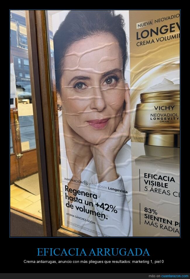 crema,antiarrugas,publicidad,contradiccion,marketing
