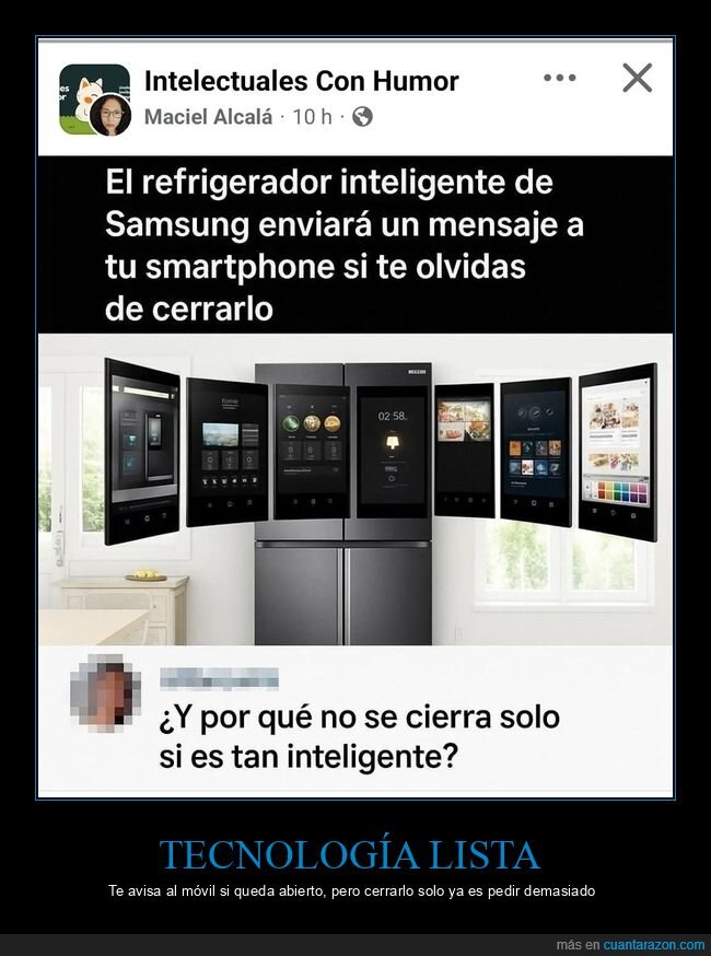 nevera,Samsung,tecnolog&iacute;a,smartphone,absurdo
