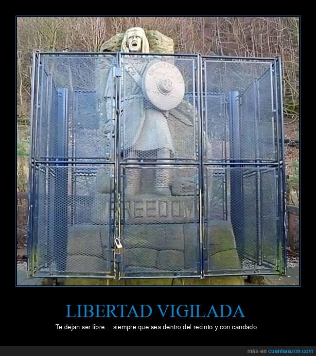 libertad,candado,valla,contradicci&oacute;n,control