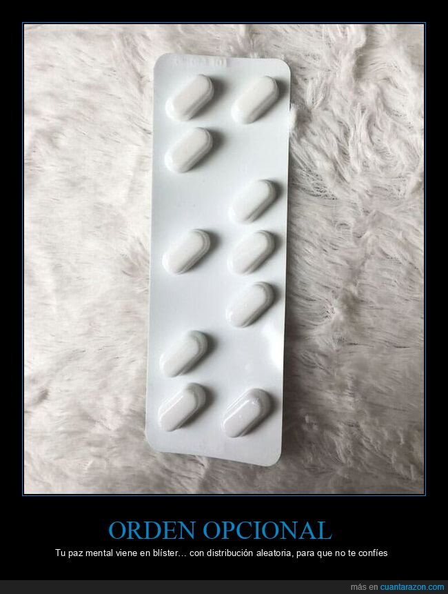 medicaci&oacute;n,bl&iacute;ster,farmacia,orden,desorden