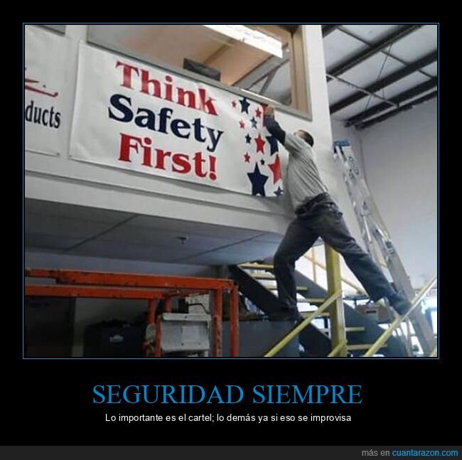 seguridad,trabajo,escalera,cartel,accidente