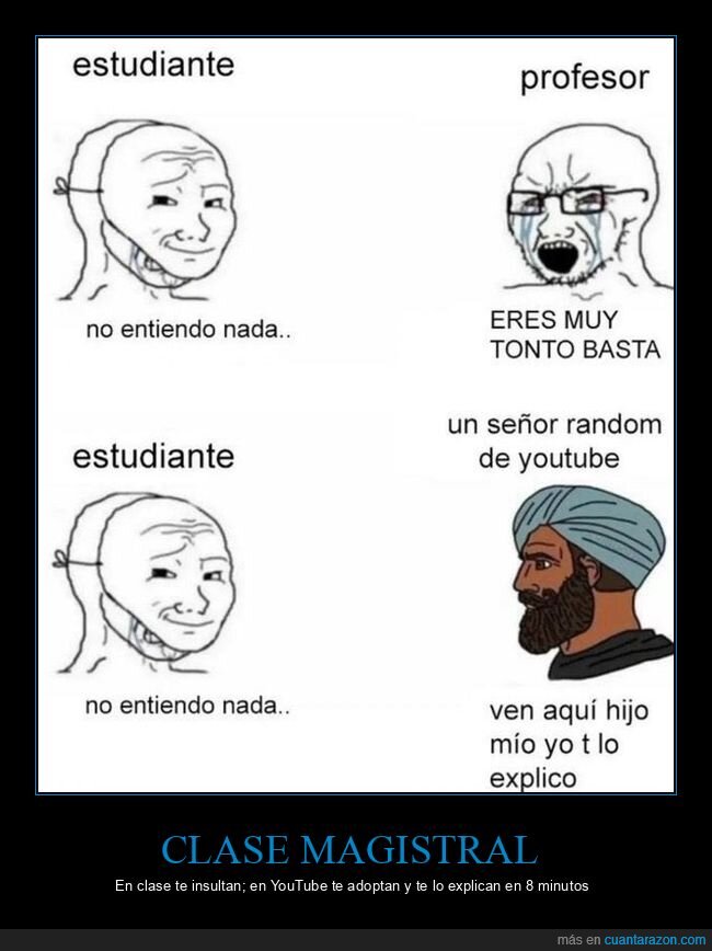 estudiante,profesor,youtube,explicaci&oacute;n,tonto