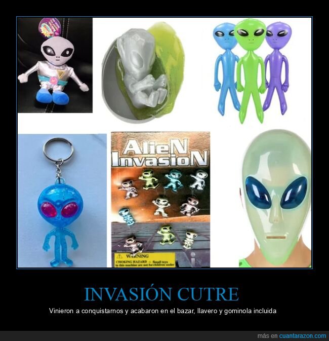 alien,invasion,bazar,llavero,juguetes