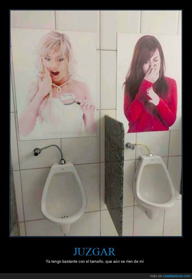 ba&ntilde;o,urinario,carteles,verg&uuml;enza,absurdo