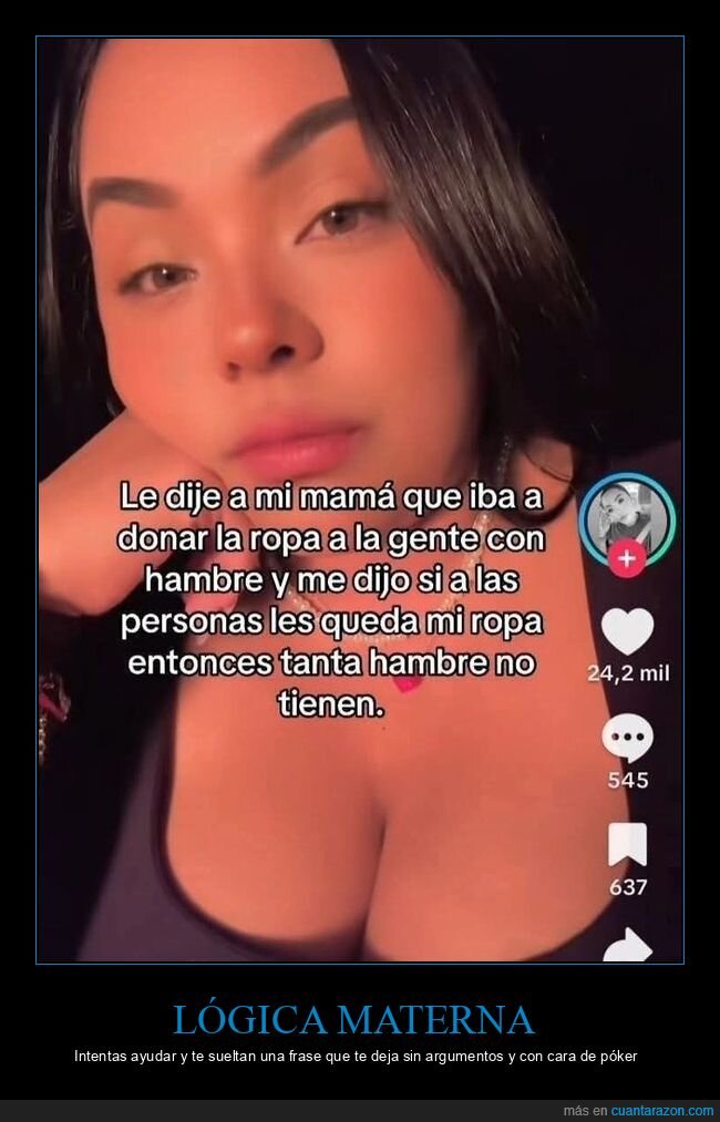 madre,logica,donacion,ropa,tiktok