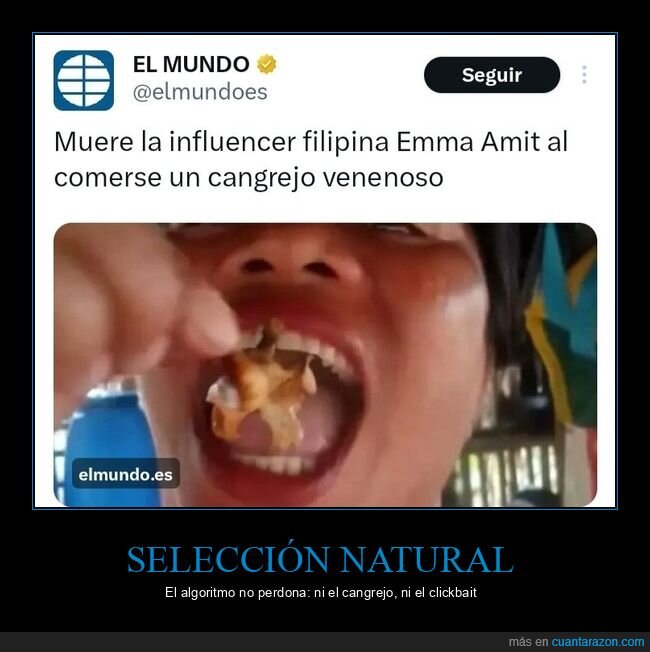 influencers,clickbait,cangrejo,veneno,noticias