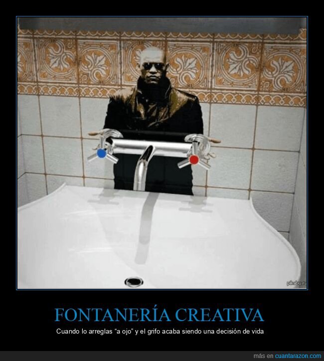 fontaner&iacute;a,ba&ntilde;o,grifo,chapuza,absurdo