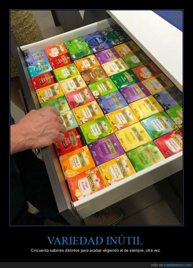 t&eacute;,caj&oacute;n,organizaci&oacute;n,elecci&oacute;n,exceso