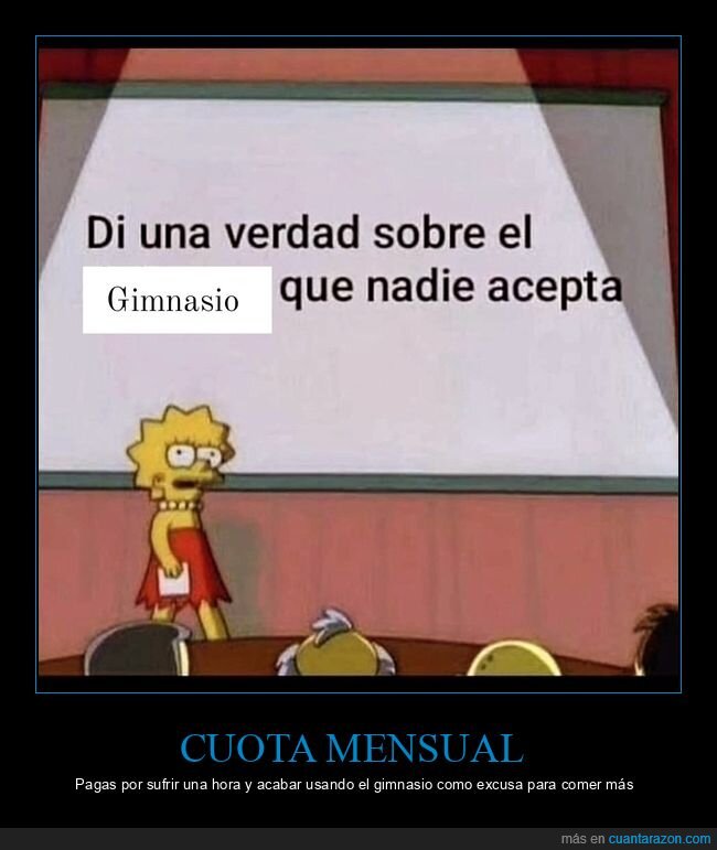 gimnasio,excusa,cuota,pereza,Simpsons
