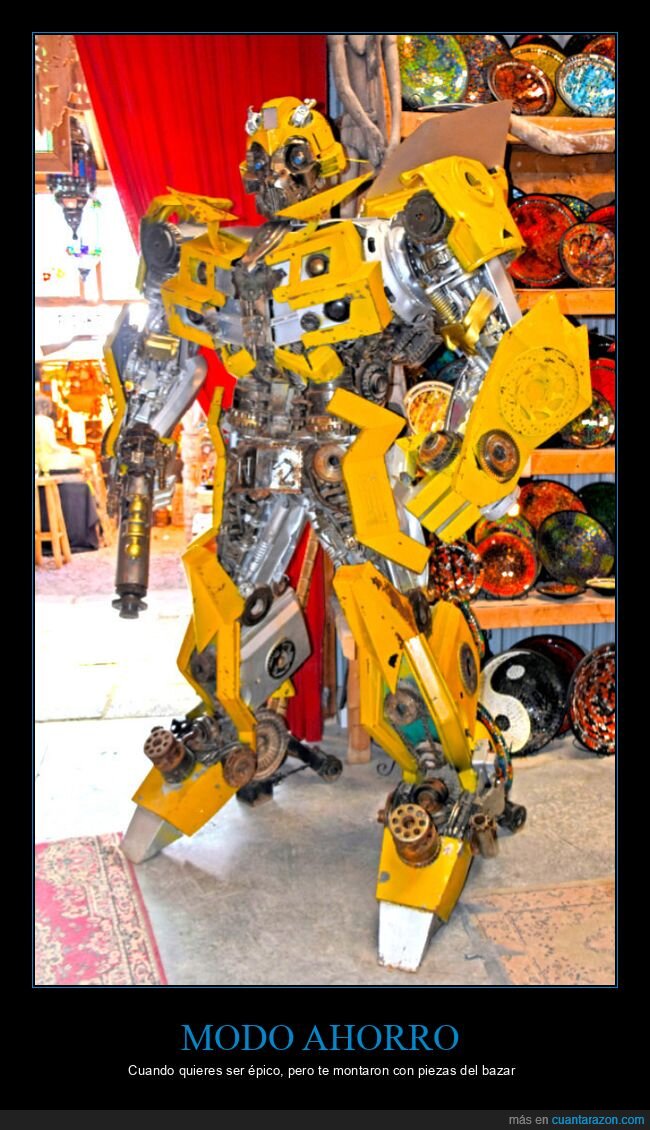 robot,chapuza,transformer,chatarrer&iacute;a,disfraz